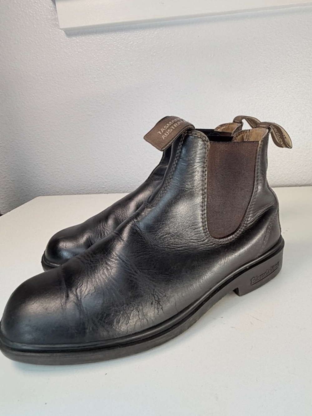 Blundstone Black Leather Chelsea Ankle Boots Australia Mens Size 9